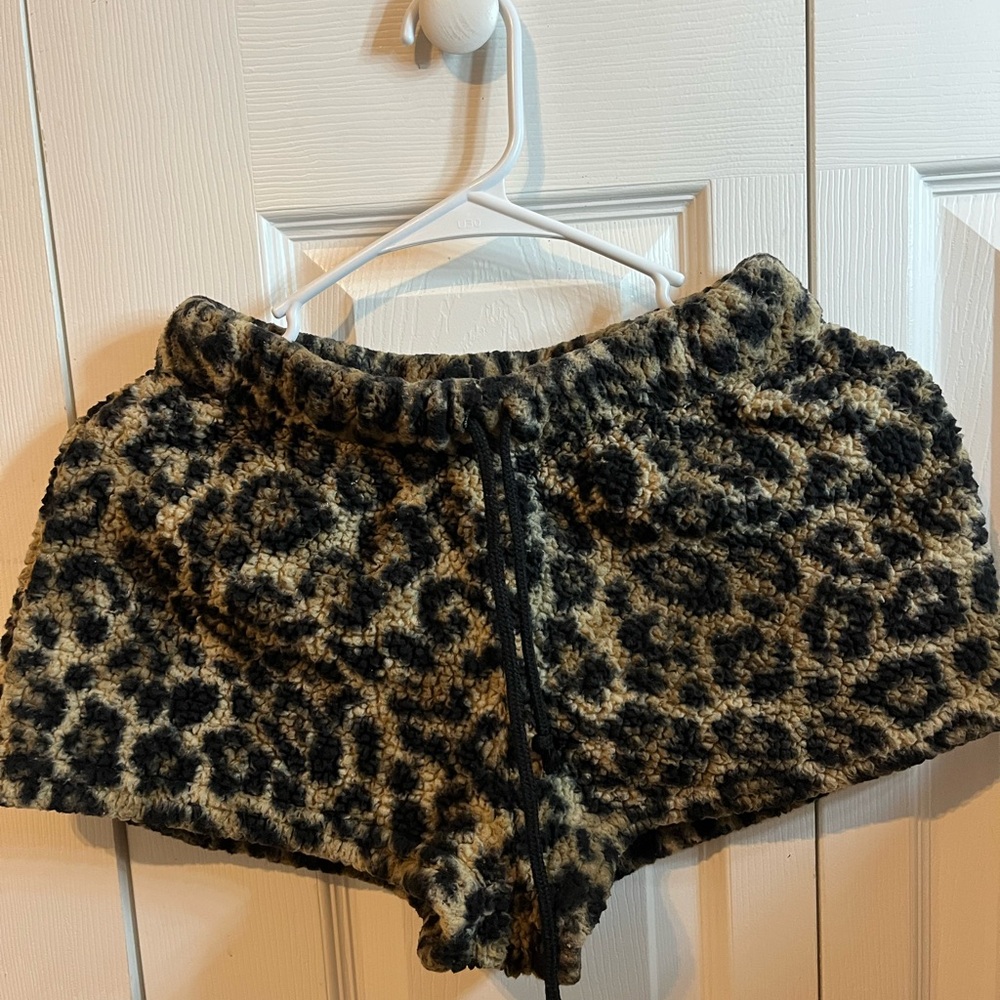 No Boundaries Animal Print Fleece Shorts